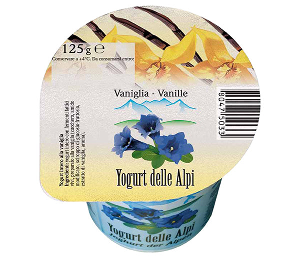 Yogurt vaniglia 125g delle alpi vipiteno
