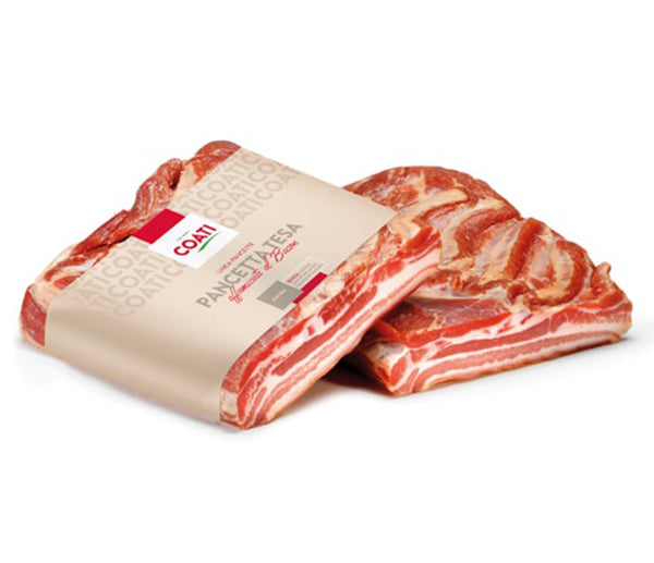 Pancetta affumicata bacon a meta' salumi reali