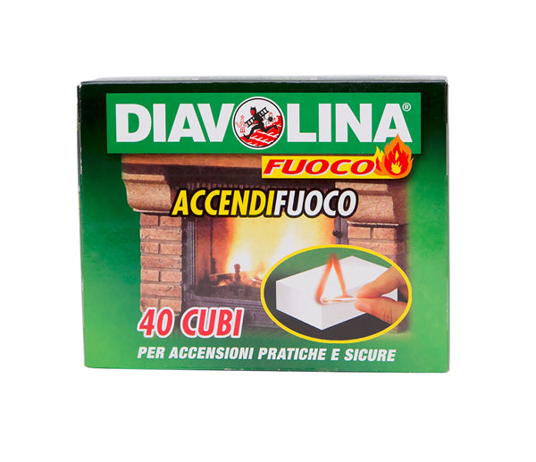 Diavolina accendifuoco 40 cubi