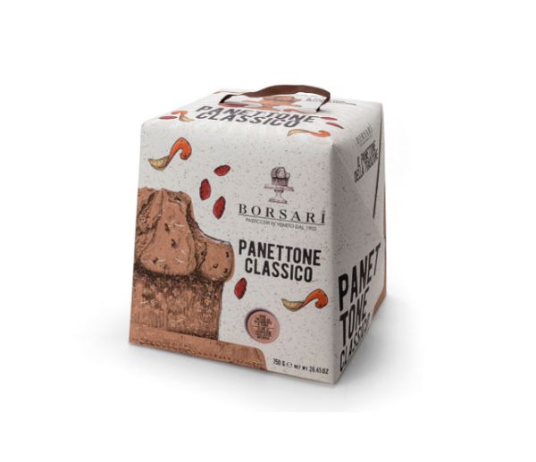 Panettone classico scatola 750g borsari
