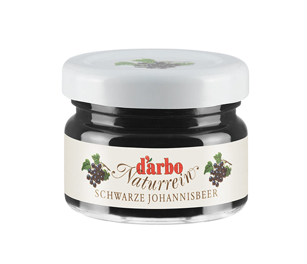 Confettura ribes nero monoporzione vetro d'arbo gr. 28x60pz