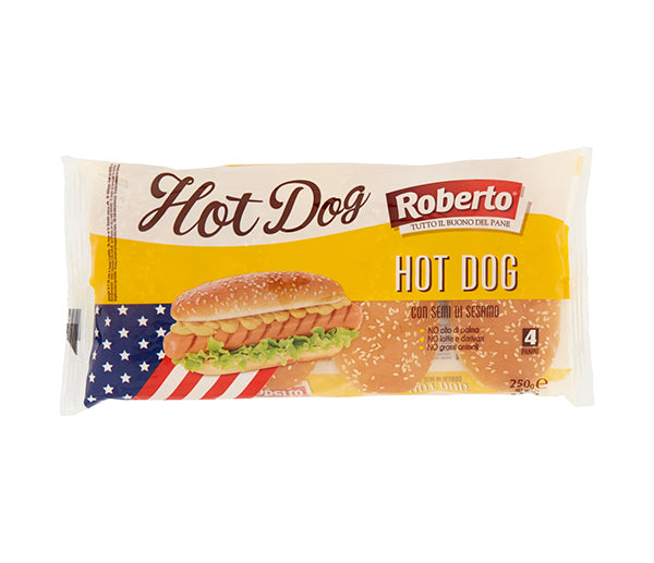 Pane hot dog 250g sesamo conf. 4 panini roberto