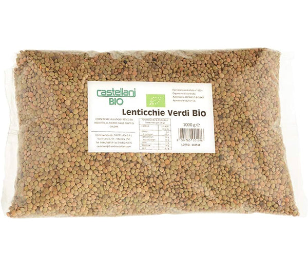 Lenticchie verdi giganti1kg castellani