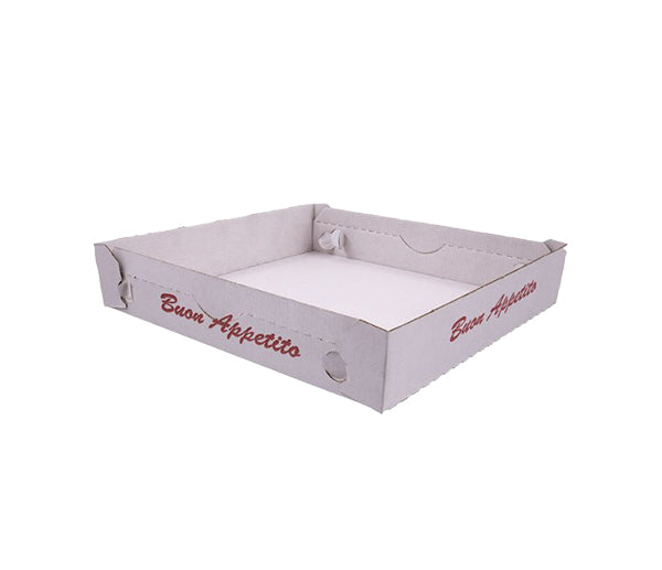 Scatola cubo pizza 32,5x32,5x3 pz. 200 la perla