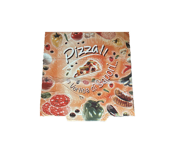 Scatola pizza 32,5x32,5x3 pz. 100 la perla