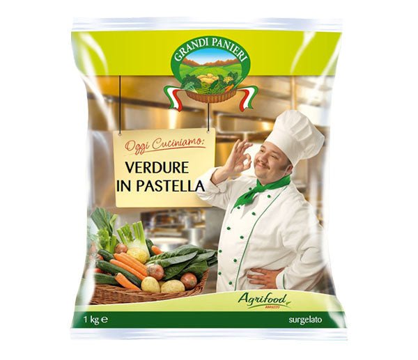 Verdure miste pastellate 1kg agrifood surgelato