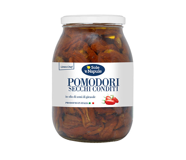 Pomodorini secchi conditi 960g (sg. 600g) vetro