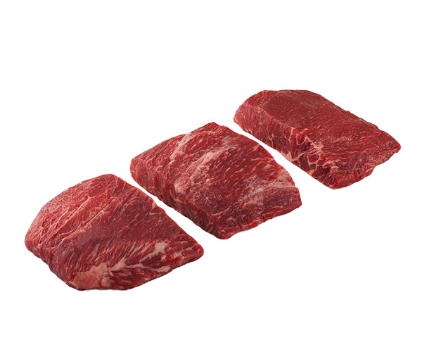 Flat iron steak di bovino adulto irl marbled premium