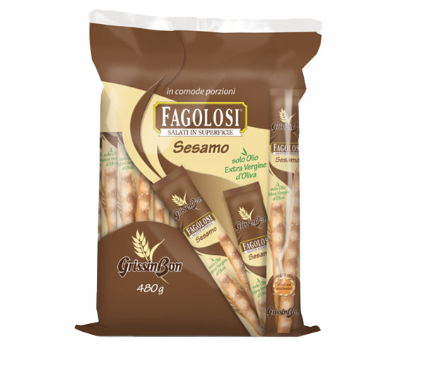 Grissini monoporzione fagoloso sesamo 480gr