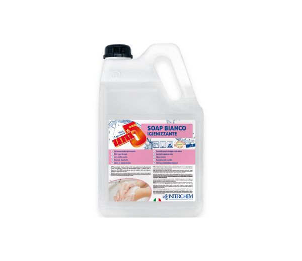 Uni 5 lavamani soap bianco igienizzante 5lt