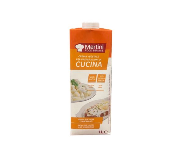 Panna da cucina vegetale 24% 1l m. martini - tappo a vite