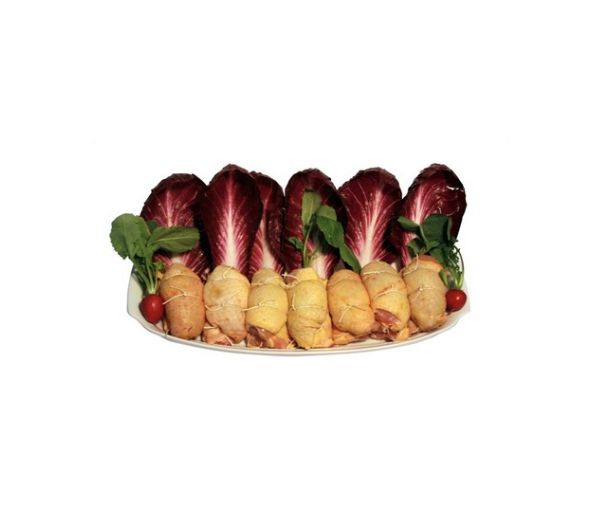 Rotolini di pollo con pelle 200g mp congelato