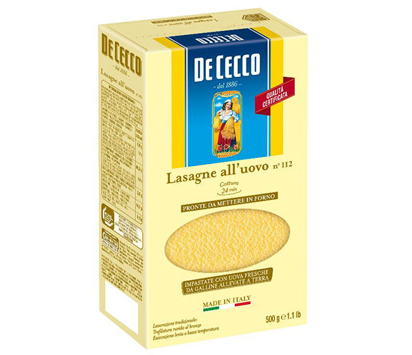 Pasta De Cecco all'uovo lasagne 500g n. 112