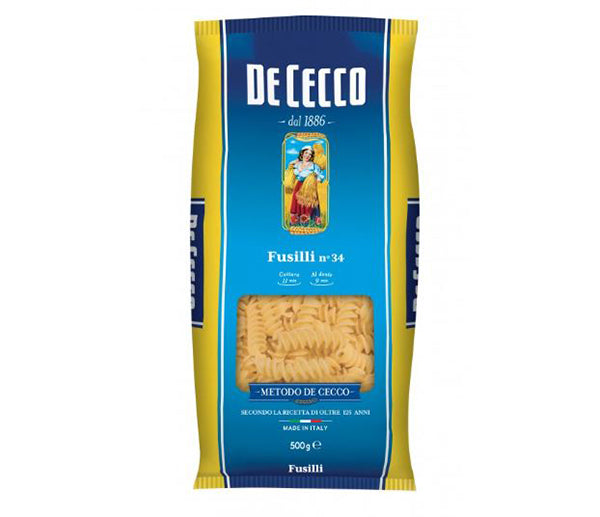 Pasta De Cecco fusilli 500g n. 34