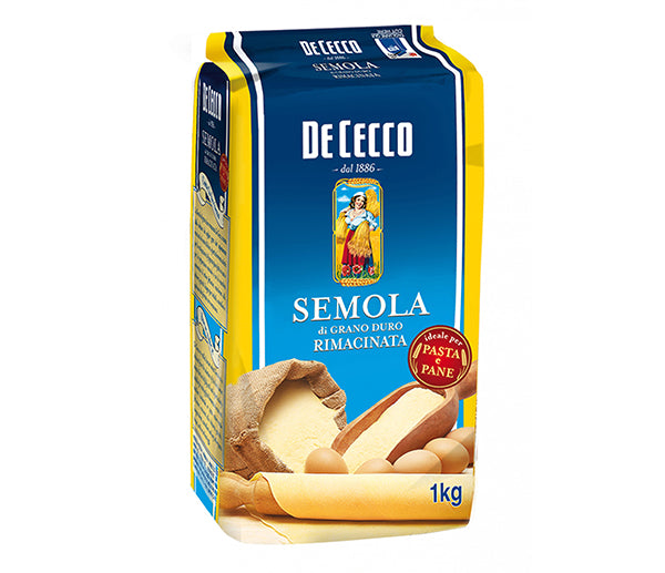 Farina semola grano duro rimacinata 1kg de cecco