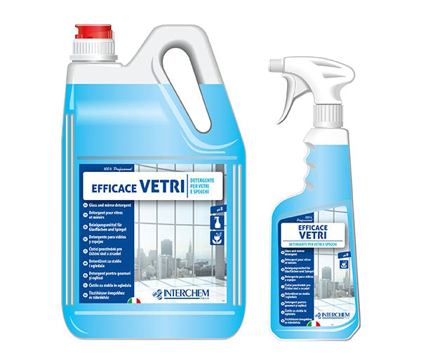 Efficace vetri detergente lt. 0,75 ricarica