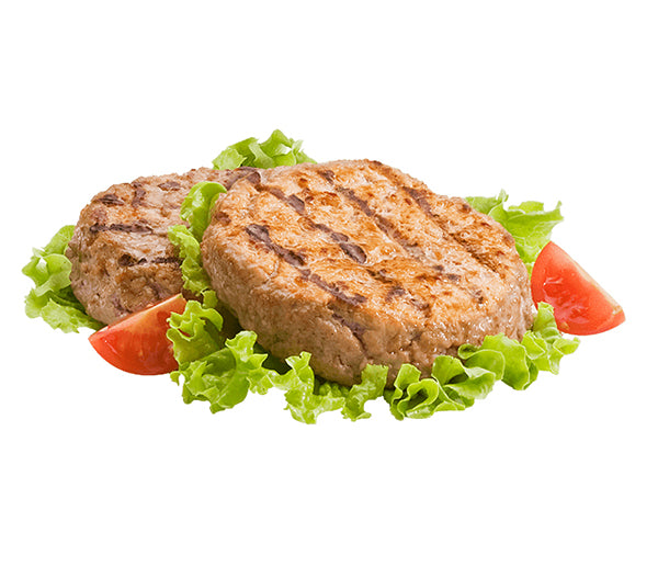 Hamburger di bovino adulto cotto grigliato 100g surgelato