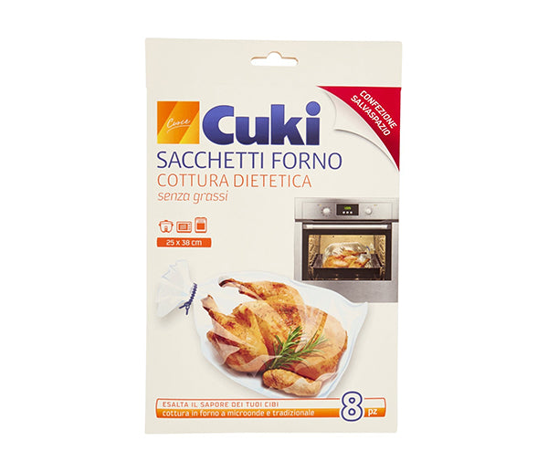 Sacchetti forno/microonde x8 cuki