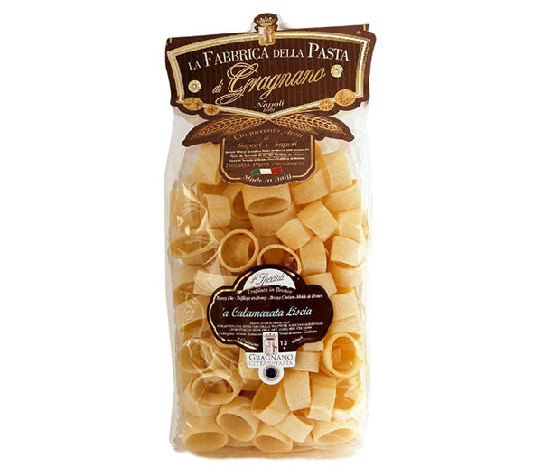 Pasta Gragnano calamarata liscia 500g n. 39 igp