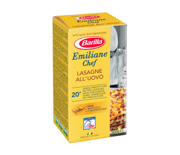 Pasta Barilla all'uovo lasagne emiliane chef 500g