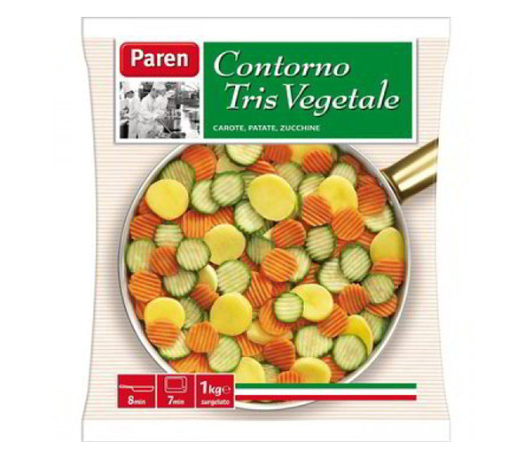 Contorno tris vegetale 1kg paren surgelato