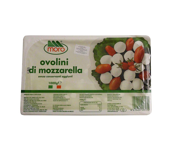 Mozzarella ciliegine 10g100pz moro