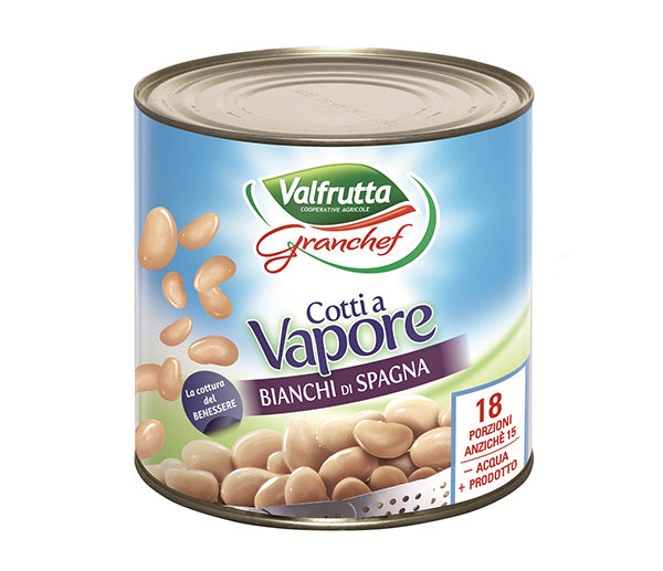 Fagioli bianchi spagna al vapore 3/1 valfrutta