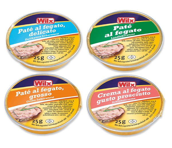 Pate' 4 gusti assortiti 25g 100pz