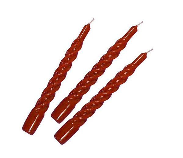 Candele spirale rosse cm. 20 44pz