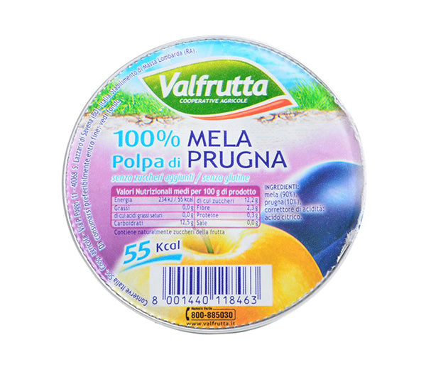 Polpa di mela/prugna gr. 100 pz. 60 valfrutta