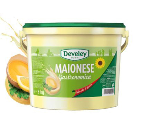 Maionese delicata 5kg 25% o/giras. develey