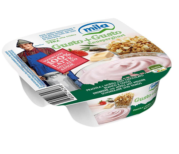 Yogurt snack vaniglia e anelli cioccolato 150g mila