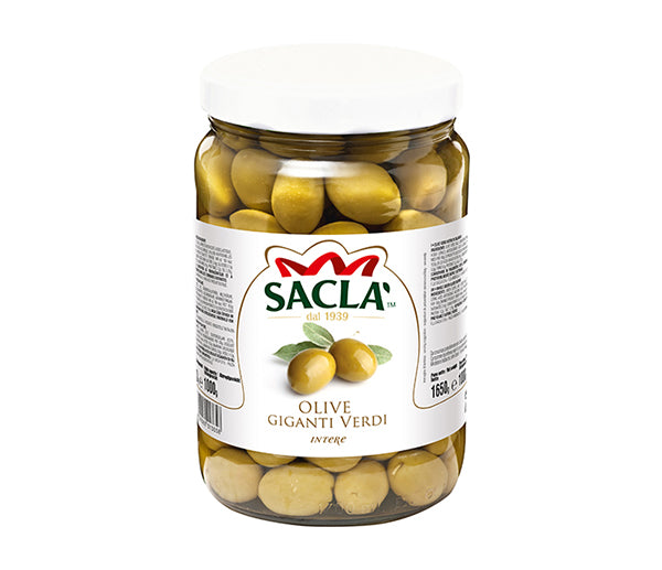 Olive verdi giganti kg. 1,7 sacla'