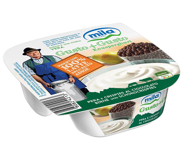 Yogurt snack pera e cioccolato 150g mila