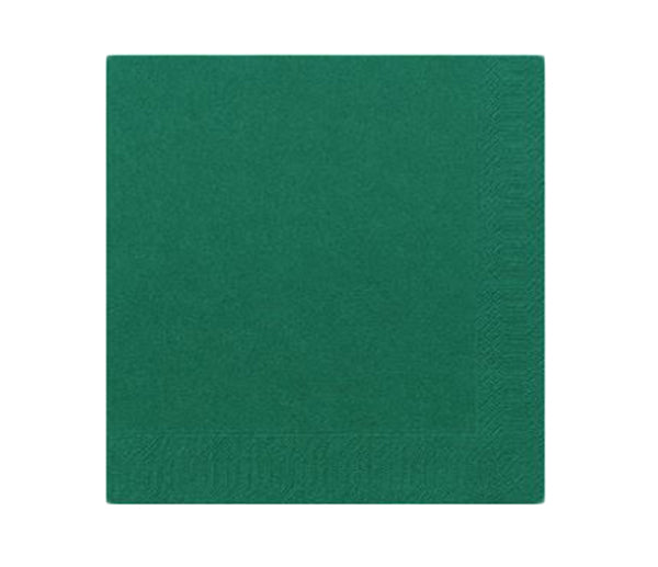 Tovaglioli 40x40 verde scuro 2v pz. 125x10 duni