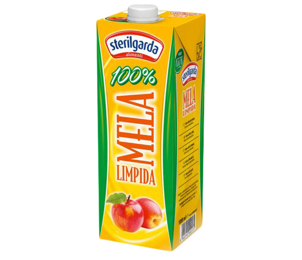 Succo di mela limpida 100% 1l tappo a vite sterilgarda