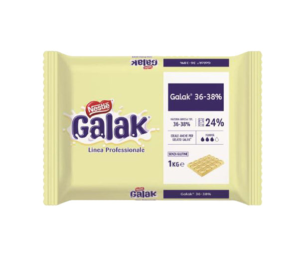 Cioccolato bianco kg. 1 prof. galak 36%-38% nestle'