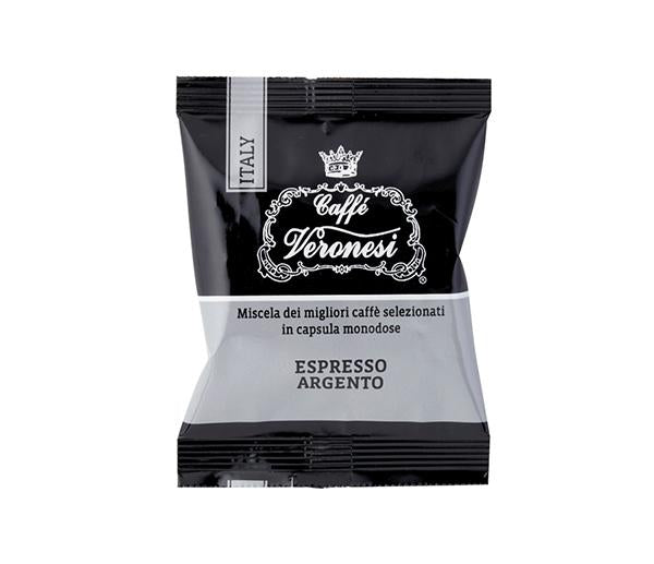 Caffe' compatibile nespresso capsule argento 50pz