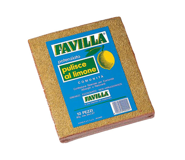 Panno favilla comunita' abrasiva limone