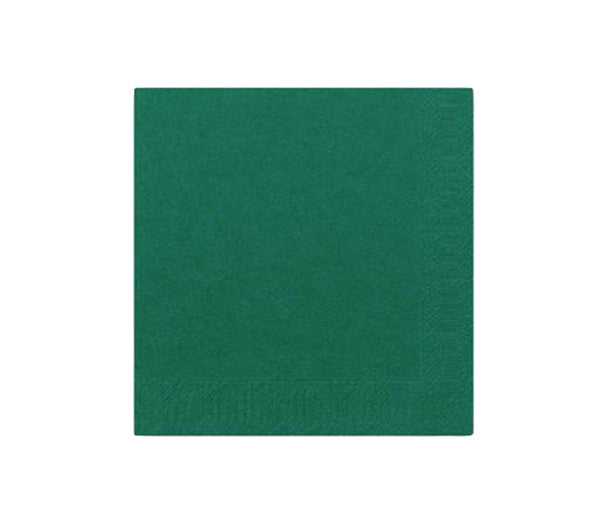 Tovaglioli 24x24 verde scuro 2v pz. 100 fato