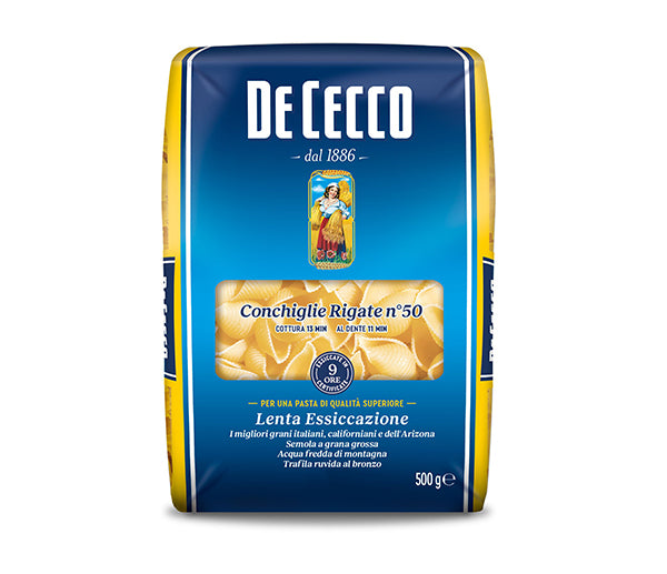 Pasta De Cecco conchiglie rigate 3kg n. 50