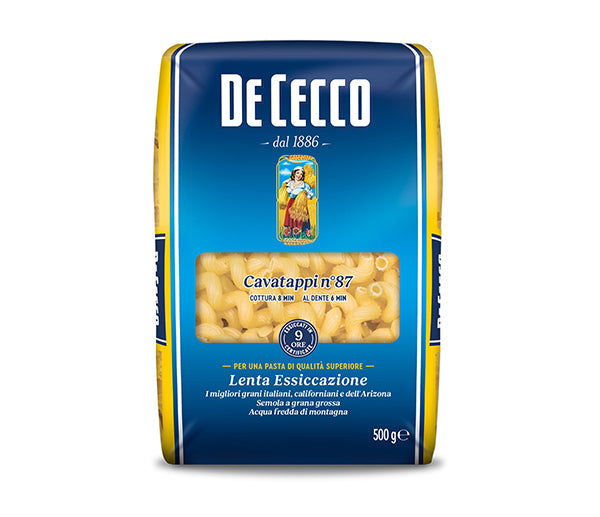 Pasta De Cecco cavatappi 3kg n. 87