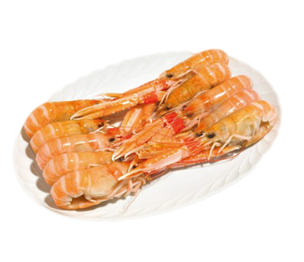 Scampi con testa 21/30 700g scozia congelato