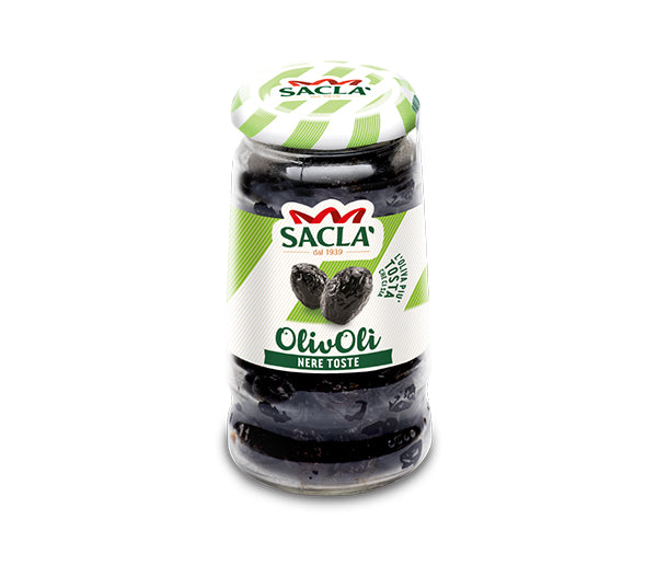 Olive nere toste vaso 1062ml (640gr)sacla'