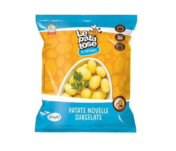 Patate novelle naturali 2,5kg agrifood surgelato