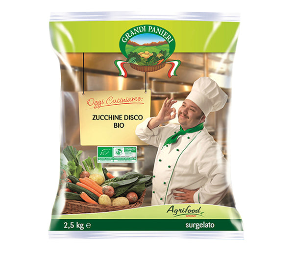 Zucchine a rondelle 2,5kg agrifood surgelato