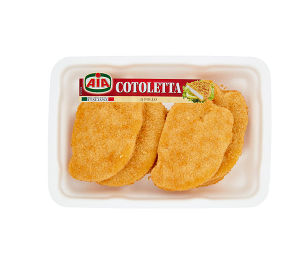 Cotoletta di pollo 100g 10pz x2 aia surgelato