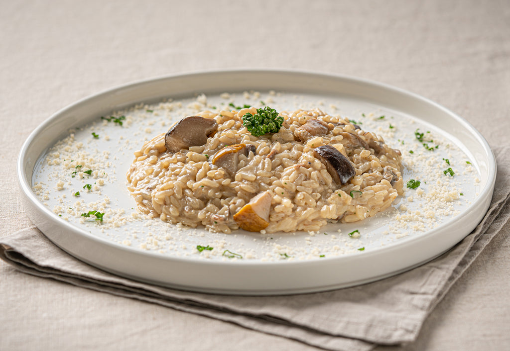 Risotto di funghi con porcini 350g monoporzione Zaino Gourmet congelato